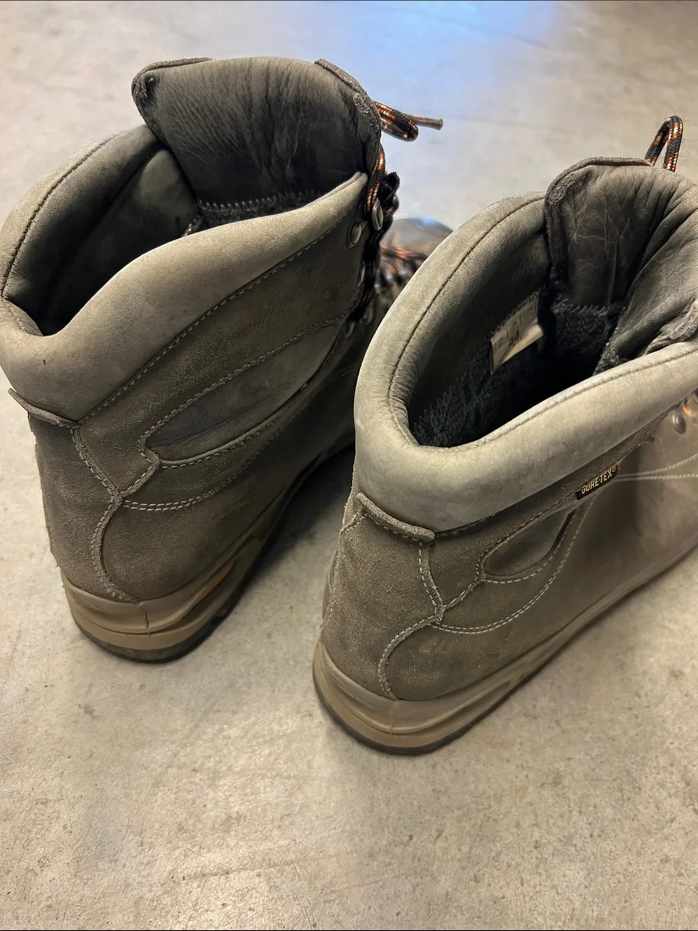 Scarpa Olive Brown and Orange Men's Gore-Tex Hiking Boots Size EUR 44 US 10 1/2